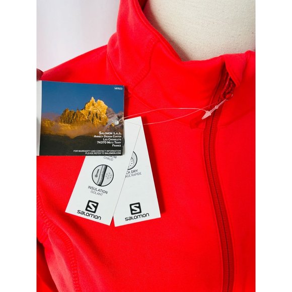 NWT Salomon Acti Therm Body Comfort Fleece Zip Jacket Women's Sz M - Picture 1 of 8